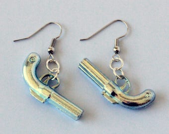Clue Pistol Token Earrings