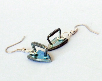 Monopoly Iron Token Earrings