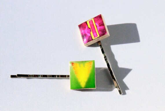 Cyclops & Jean Grey Scrabble Tile Bobby Pins - X-men 