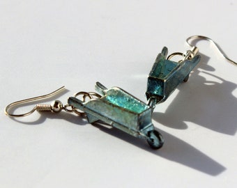 Monopoly Wheelbarrow Token Earrings