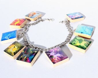 イーブイ進化形チャームブレスレット - ポケモン風 - Etsy 日本