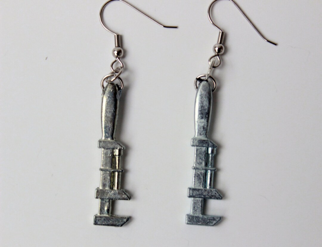 Clue Monkey Wrench Token Earrings Etsy Clue Monkey Wrench Token Earrings Etsy