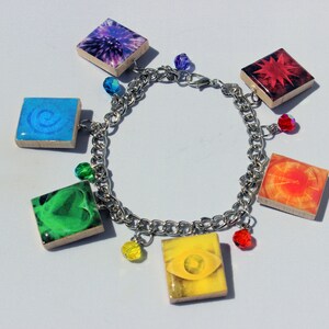 Infinity Stones Scrabble Tile Charm Bracelet - Etsy