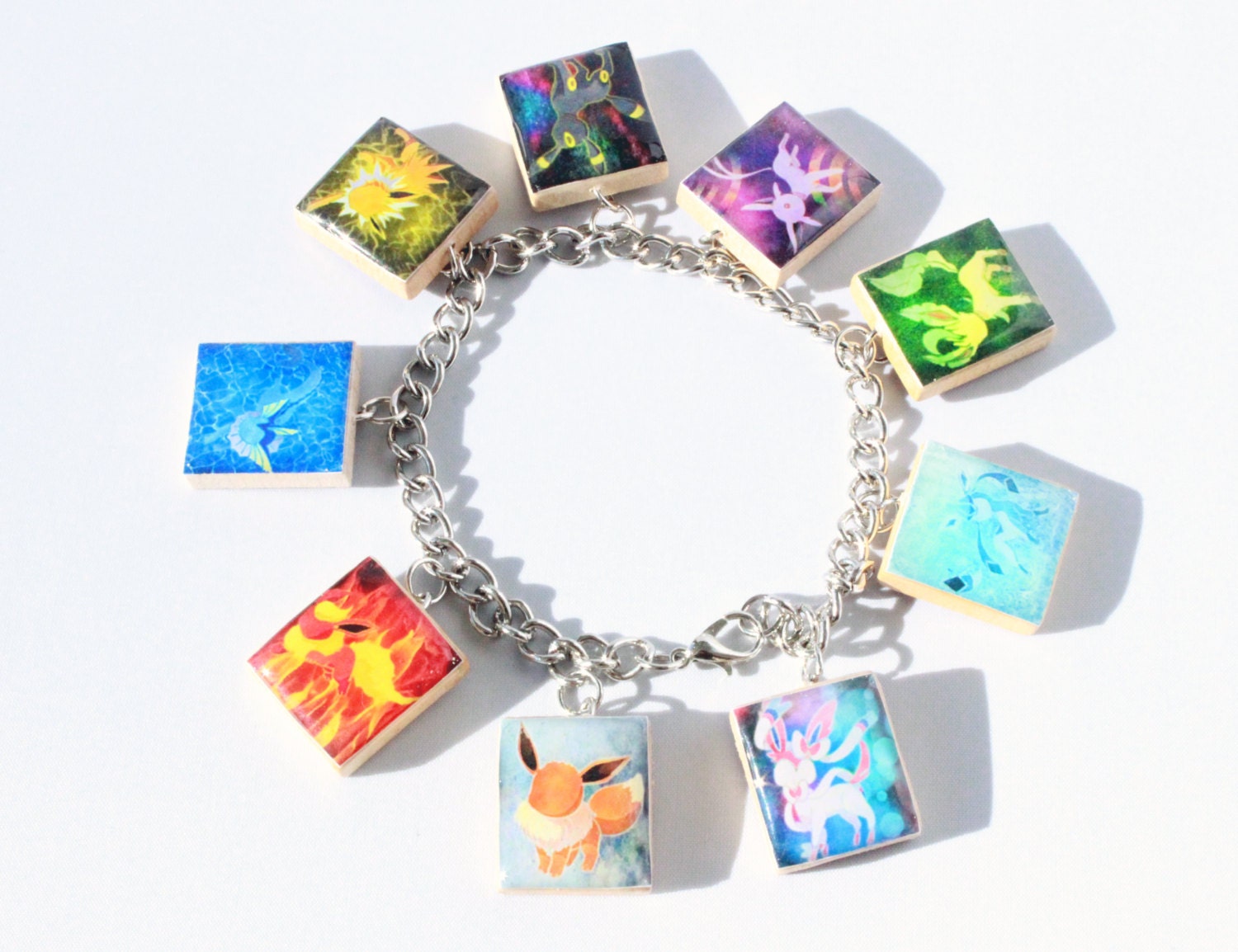 ポケモン ブイズ ブレスレット イーブイ進化形チャームブレスレット - ポケモン風 - Etsy 日本