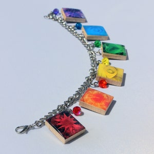 Infinity Stones Scrabble Tile Charm Bracelet - Etsy