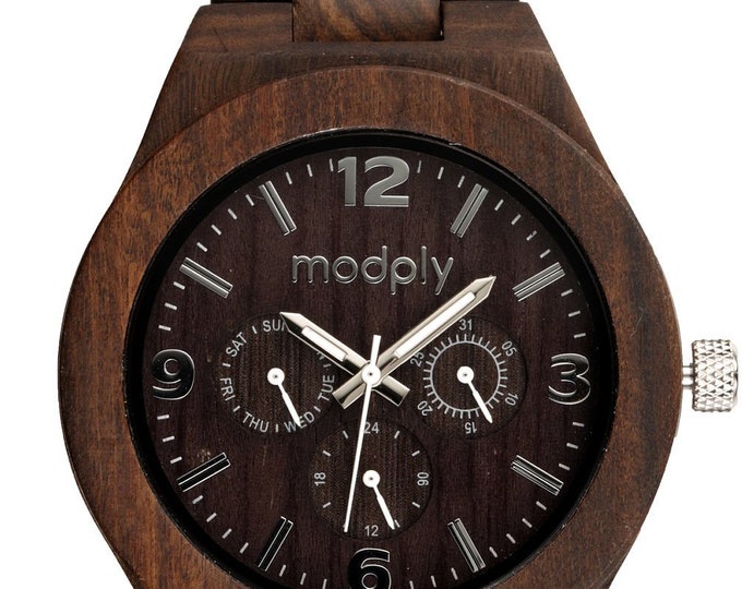 Men Watch, Personalized Wood Watch For Men, Engraved Watch, Monogram Watch, Birthday Gift For Men, Custom Watch, Birthday Milestone Gift