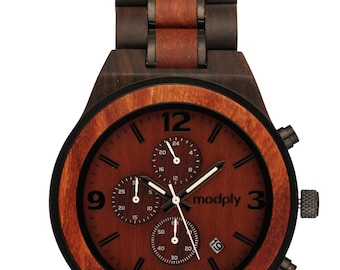 Personalized Wood Watch Men, Custom Wood Watch, Men Birthday Gift, Monogram Watch, Engraved Message Watch, Husband Gift, Designer Watch