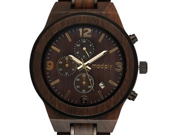 Men Retirement Watch, Wood Watch For Men, Engraved Watch, Monogram Watch, Custom Wood Watch, Analog Watch, Birthday Gift For Him, Handmade