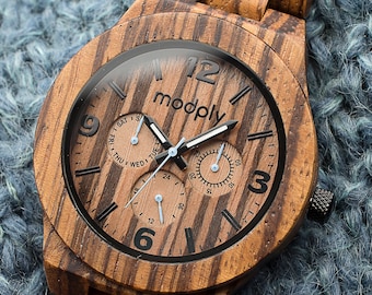Custom Engraved Watch, Gift For Him, Wood Watch Men, Unique Gifts, Custom Watch For Men, Personalized Watch, Designer Watch, Modply