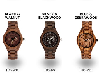 Wood Watch, Men Engraved Watch, Custom Watch, Unique Gift, Boyfriend Gift, Retirement Gift, Personalized Watch, Custom Wood Watches