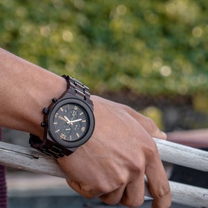 Wood Watch For Men, Engraved Watch, Handmade Watch Men, Custom Watch With Message, Best Man Watch, Mens Gift, Wedding Watch, Classic Watch