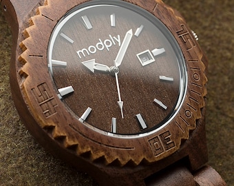 Wood Watch For Men, Engraved Watch, Prom Watch, Mens Wooden Watch, Custom Wood Watch, Custom Personalized Watch, Graduation Gift, Modply