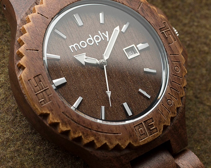 Wood Watch For Men, Engraved Watch, Mens Wooden Watch, Gift For Him, Custom Wood Watch, Custom Personalized Watch, Watch With Inscription