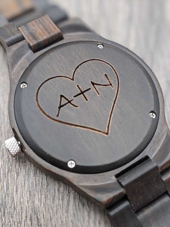 Wooden Watch Mens Watch Husband to Be Gift Personalized