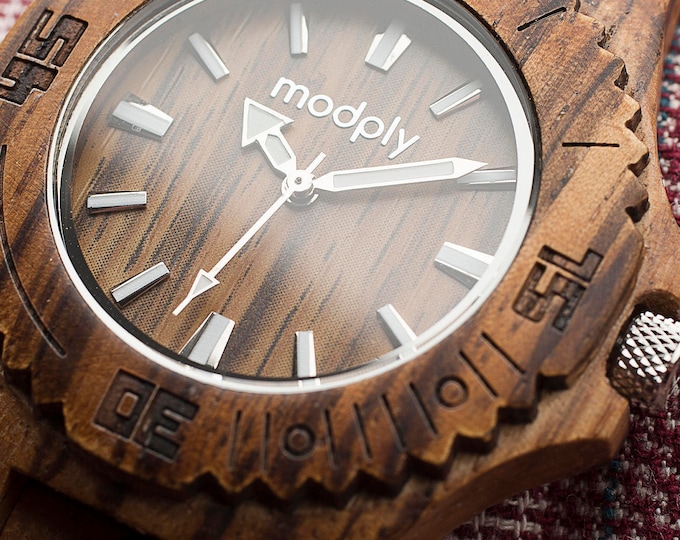 Wood Watch Men, Engraved Watch, Unique Personalized Gift, Wood Watch Men, Wrist Watch, Monogram Watch, Gift From Daughter,Men Watch Gift