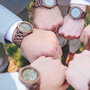 Monogram For Groomsmen,  Lightweight Watches, Gift For Men, Groomsmen Proposal Watch, Wood Men Watch, Best Man Proposal Gift, Engraved Watch