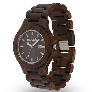 Groomsmen gift set of wedding watches - Set of personalized groomsman watches - Engraved wedding gifts for best man - Date window watch