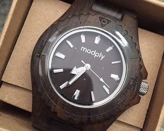 Wood Watches For Men, Personalized Watch, Gift For Men, Custom Watch, Unique Hand Watch, Classic Watch, Men Watch, Modply, Retirement Gift