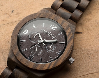Whiskey Barrel Wood Watches For Men, Engraved Watch For Graduation or Anniversary Gifts For Him, Husband Gift, Fathers Day Gift,Mens Jewelry