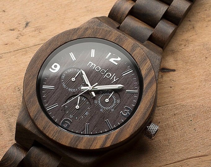 Whiskey Barrel Wood Watches For Men, Engraved Watch For Graduation or Anniversary Gifts For Him, Husband Gift, Fathers Day Gift,Mens Jewelry