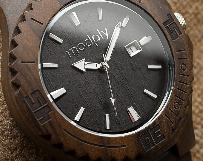 Wood Watch Men, Engraved Watch, Wrist Watch, Gift For Men, Analog Watch, Personalized Watch, Custom Watch, Men Valentine Gift, Stylish Watch