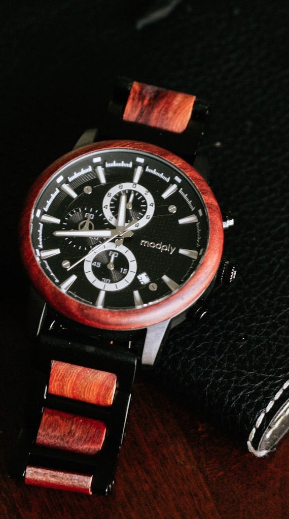 Men Personalized Watch FREE Engraved Wood Watch Premium Wood
