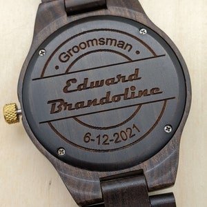 Personalized Groomsmen Set Of 1-16 Watches / Groomsmen Gift - Personalized Men Watches - Groomsmen Proposal - Engraved Wedding Watches