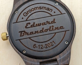 Personalized Groomsmen Set Of 1-16 Watches / Groomsmen Gift - Personalized Men Watches - Groomsmen Proposal - Engraved Wedding Watches