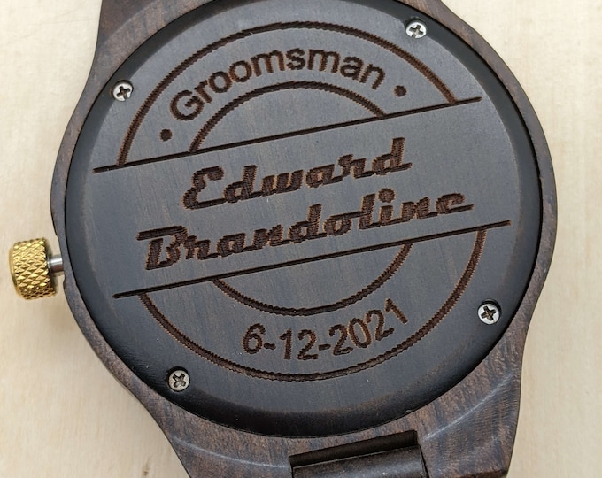 Personalized Groomsmen Set Of 1-16 Watches / Groomsmen Gift - Personalized Men Watches - Groomsmen Proposal - Engraved Wedding Watches