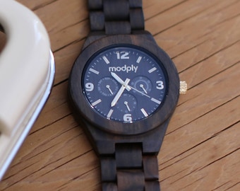Wooden Watches For Men - Wrist Accessory For Men - Gift For Him - Mens Gift - Anniversary Watch - Husband Gift - Engraved Watch - Classic