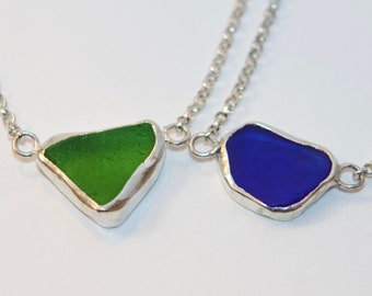 Sea Glass Bracelet - Sterling Silver