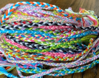 Single Braided Friendship Bracelets, Bulk, Trendy, Colorful, Cheap, Woven, Handmade, Customizable, Party Wedding Favor, Stocking Stuffer