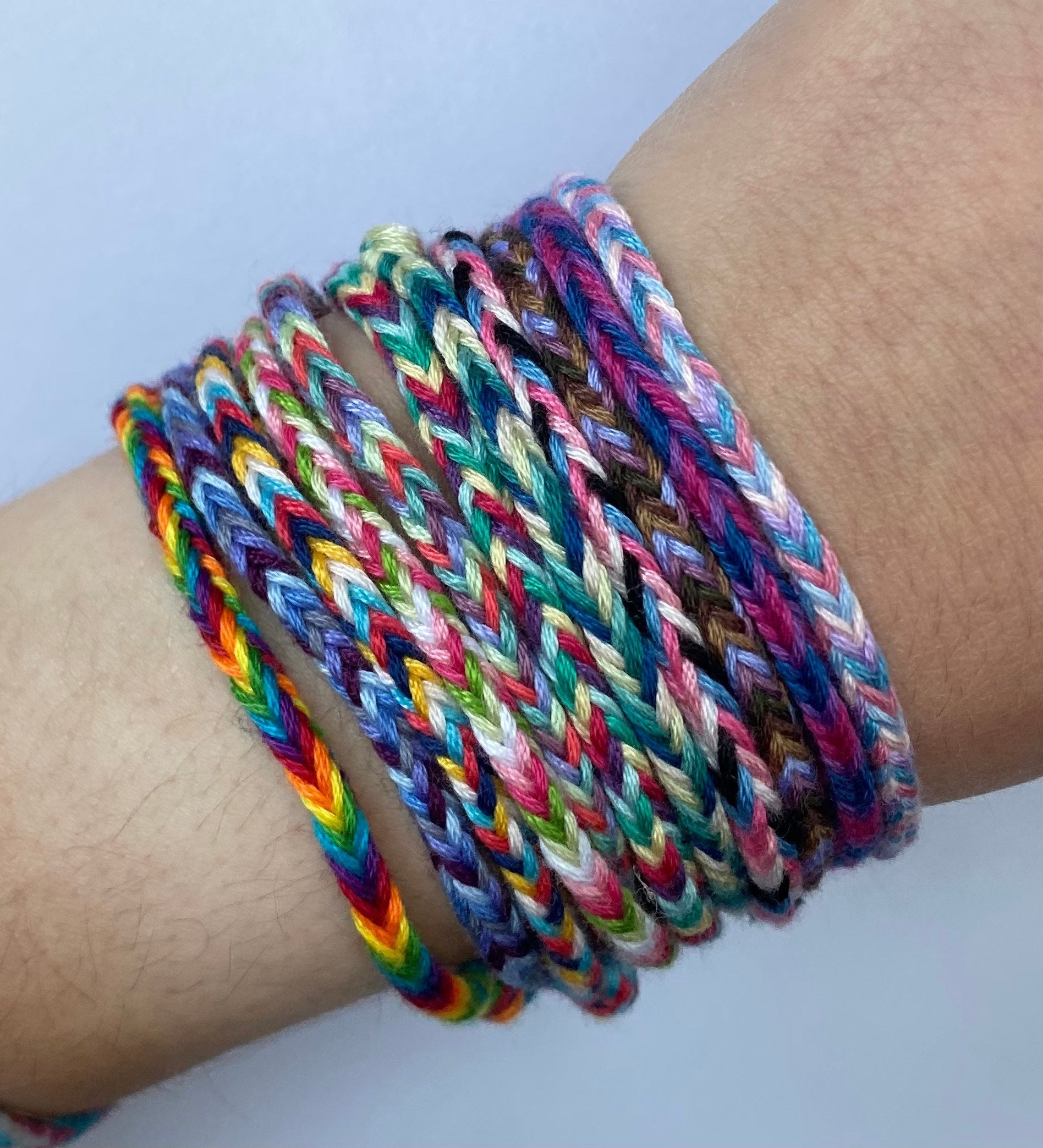 Fishtail Friendship Bracelet 10 12 String 1 6 Colors