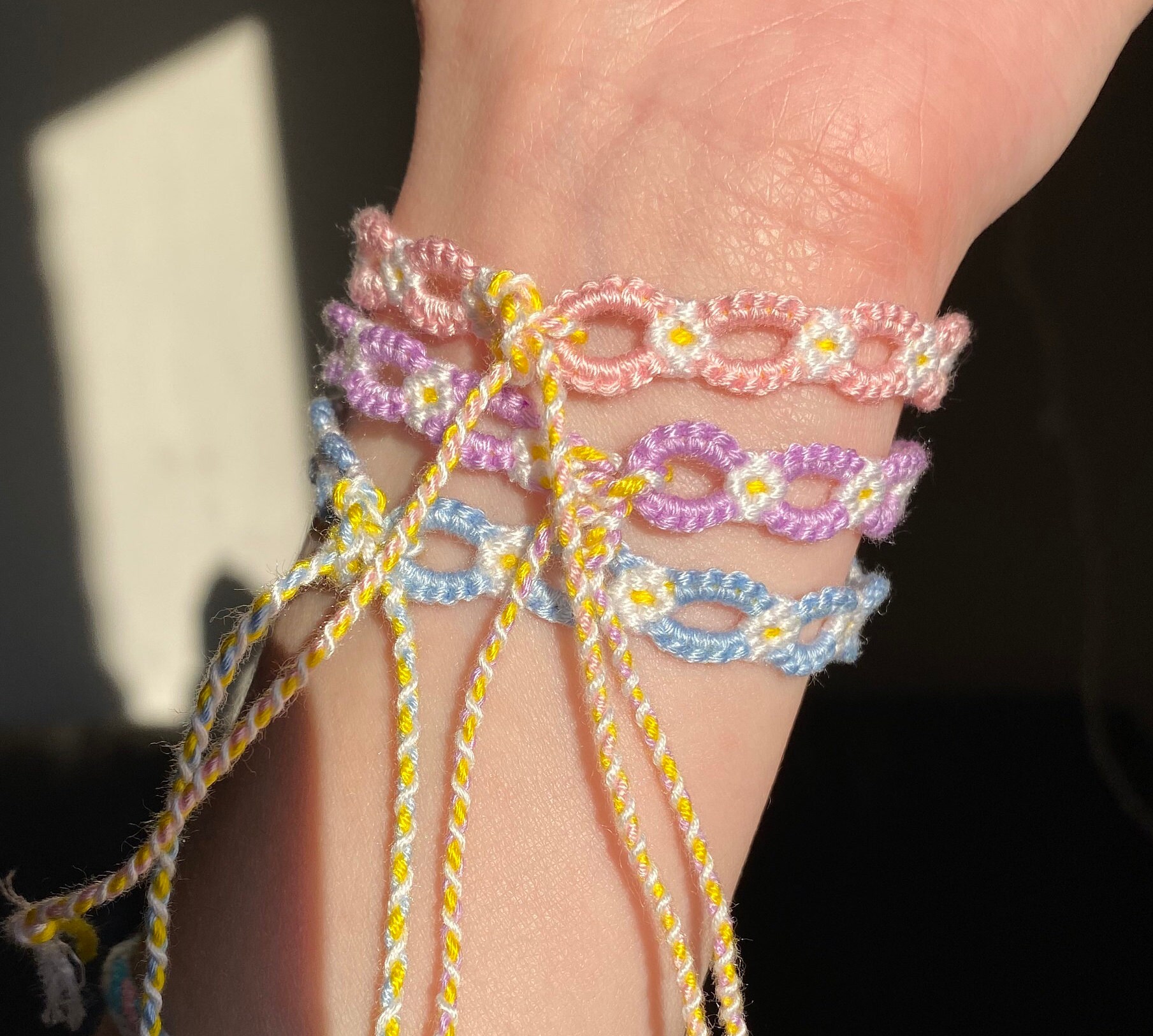 Single Braided Friendship Bracelets Bulk Trendy Colorful 