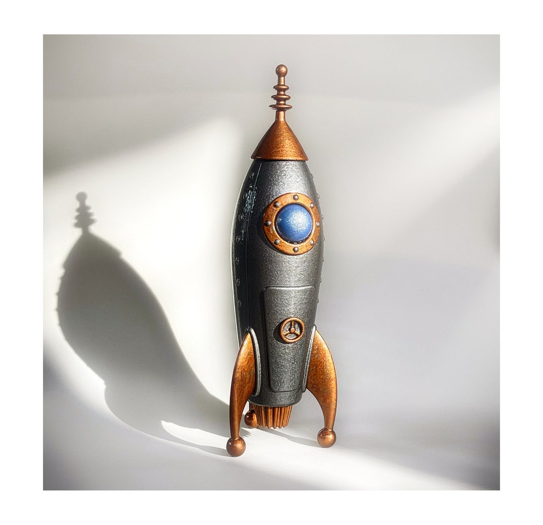置物 60s vintage art deco rocket object Rocket Object 60s Vintage Art deco Black | eBay
