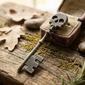 【限定700枚】THE SKELETON KEY LP Skull Skeleton Key, Aged Ebony Stainless Steel Prop - Etsy