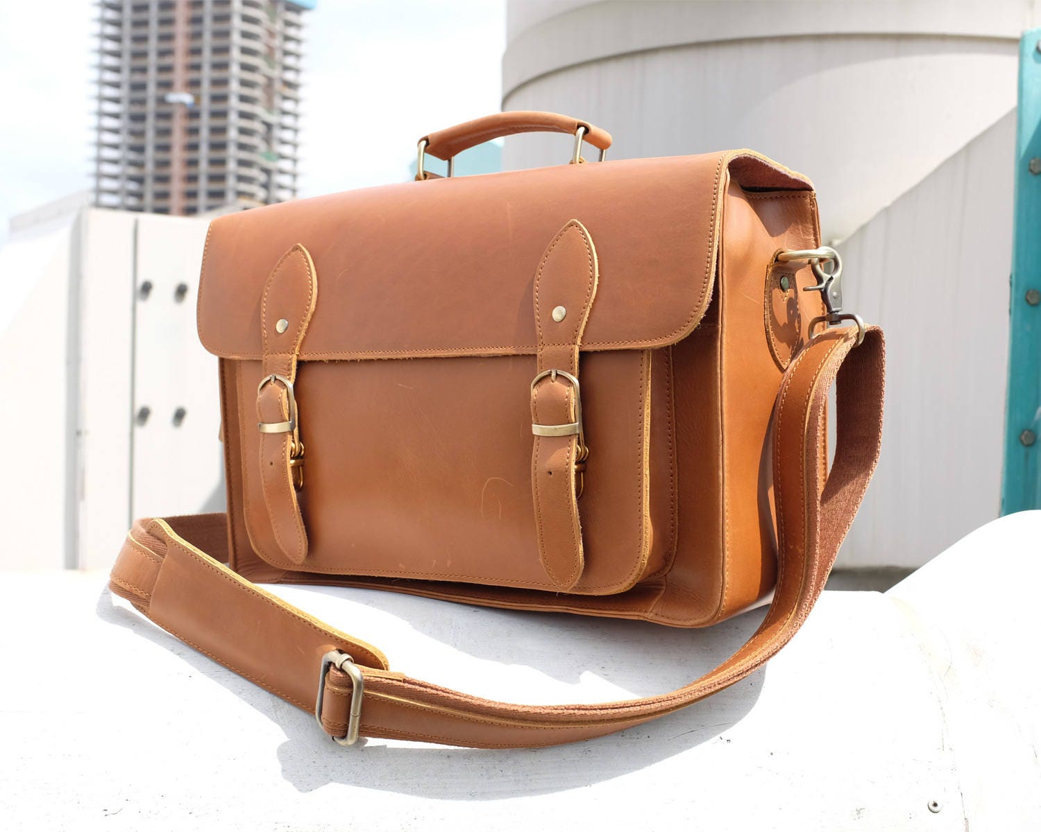 Leather Camera Bag Men's Messenger Bag DSLR Camera Bag Etsy