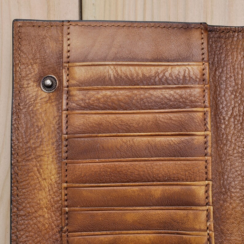 Dipdye Leather Long Wallet Women Clutch Phone Case Card Etsy