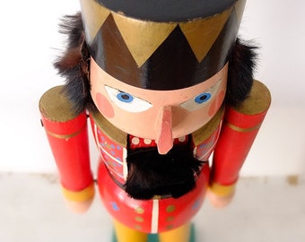 エルツ山くるみ割り人形、古いビンテージくるみ割り人形、ナチュラル