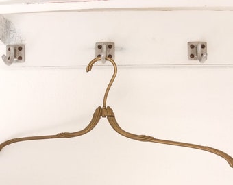 Coat hangers 2 hangers Wedding dress hanger coat hooks coat rack set Shabby Mid Century