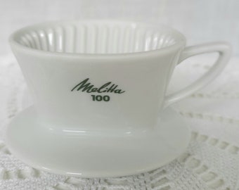 Kaffeefilter Porzellanfilter Filter Porzellankaffeefilter Melitta weiß 100 Kaffeetrinken 2 Loch
