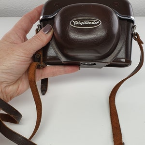 Sac prêt en cuir Voigtländer original pour caméras Voigtländer Vito CSR