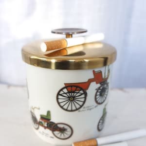 Scatola di sigarette scatola di sigarette scatola sigaretta fumo utensili fumare deve Scatola di porcellana Baviera Gerold retro vintage