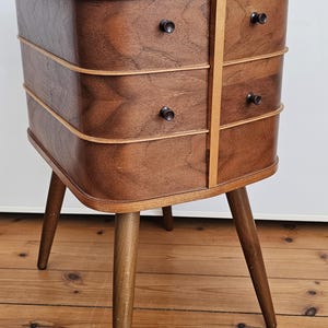 Danish Design Sewing Box Mid Century Sewing Basket Sewing Cabinet Bedside Table Teak Vintage Retro