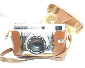 Original Voigtländer Vitessa T genuine leather ever-ready case camera case camera