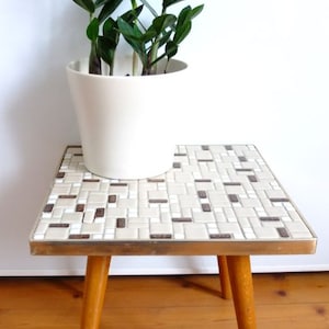 Flowers stool tripod mid century 50&#39;s
