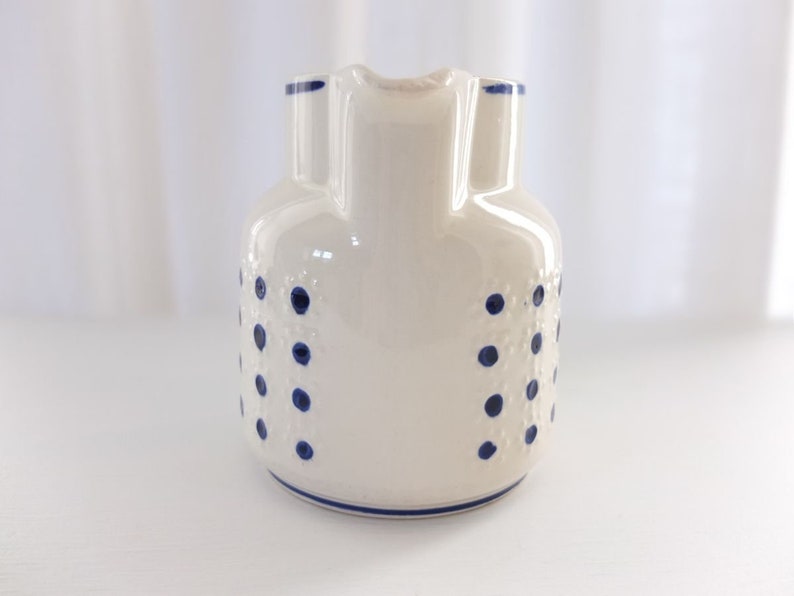 Jug Milk jug Juice jug Ceramic jug waku glazed dots dots flower vase country house country style vintage shabby image 4