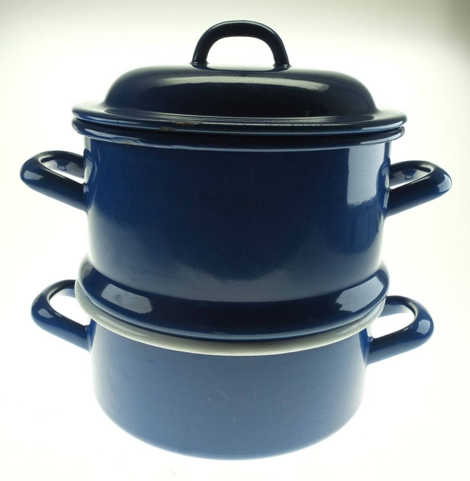 Enamel Pot Sieve Pot Saucepan Enamel Pot Strainer Threepiece Etsy