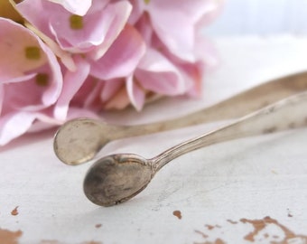 Sugar Tongs Zange Sugar Cutlery Silver Plated Coffee Cup Coffee Cake Vintage Shabby