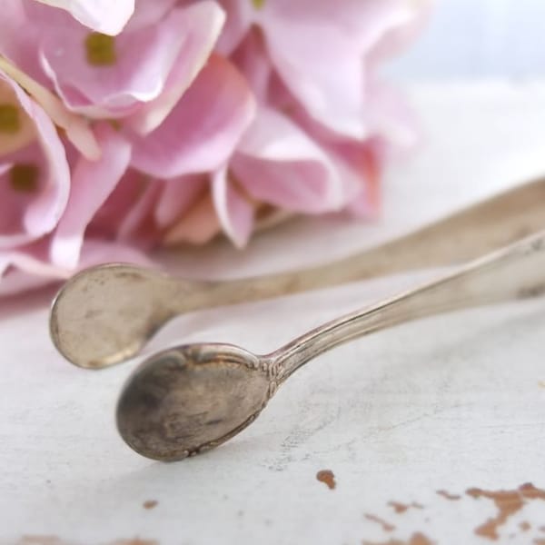 Sugar Tongs Zange Sugar Cutlery Silver Plated Coffee Cup Coffee Cake Vintage Shabby